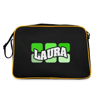 Cadeau pour Laura - Sac Retro - noir/or - Dos