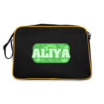 Gift for Aliya - Retro Bag - black/gold - Back