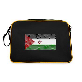 Cadeau pour le Sahara Occidental - Sac Retro - noir/or - Dos