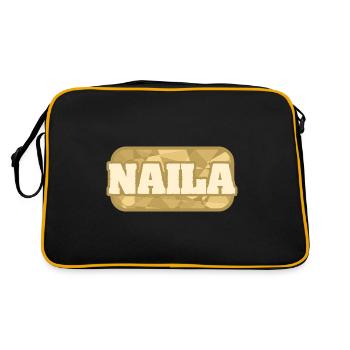 Naila - Retro Bag - black/gold - Back