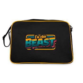 I'm Her Beast 9 - Retro Bag - black/gold - Back