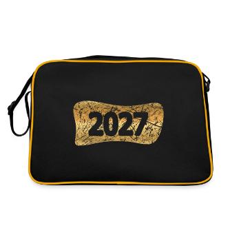 2027 - Retro Bag - black/gold - Back