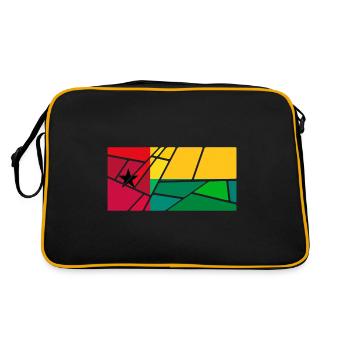 Guinée-Bissau - Sac Retro - noir/or - Dos