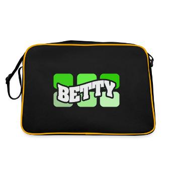 Nom Betty - Sac Retro - noir/or - Dos