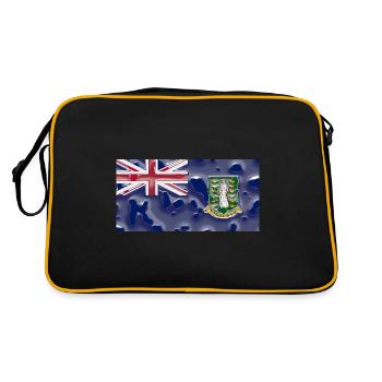 Gift for Virgin Islands - Retro Bag - black/gold - Back