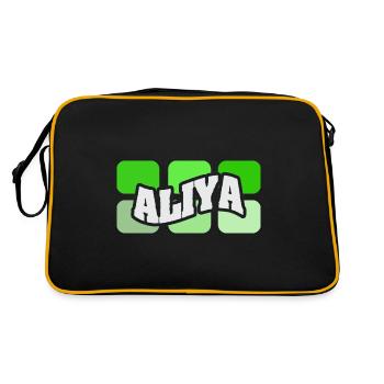 Aliya - Retro Bag - black/gold - Back