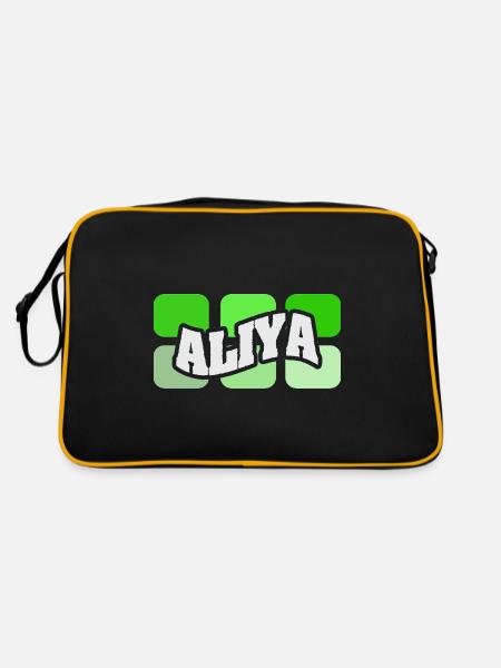 Aliya - Retro Bag - black/gold - Back