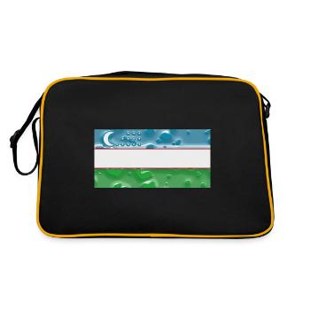 Ouzbékistan - Sac Retro - noir/or - Dos