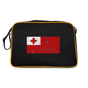 Gift for Tonga - Retro Bag - black/gold - Back