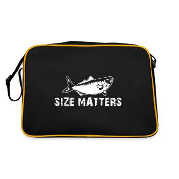 Size Matters - Pêche Pêche Pêcheur Pêcheur Poisson - Sac Retro - noir/or - Dos