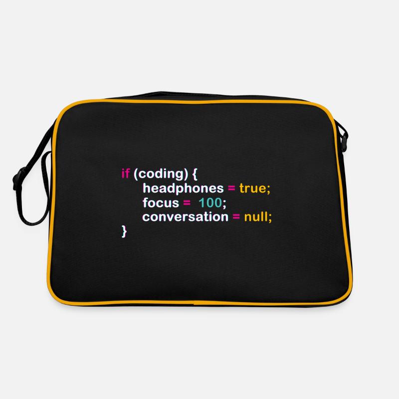 Programmeur humour code blague pour IExperten Sac Retro