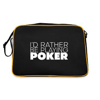 I'd Rather Be Playing Poker 3 - Retro Bag - black/gold - Back