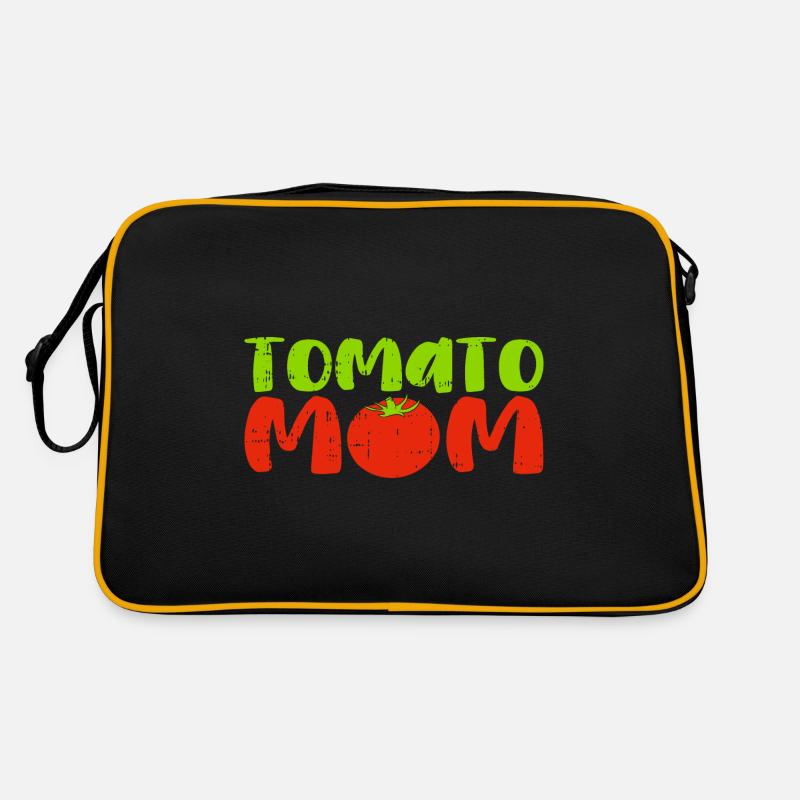 Tomate - Retro Tasche - Schwarz/Gold