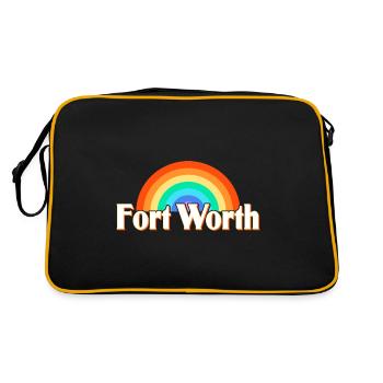 Fort Worth - Retro Bag - black/gold - Back