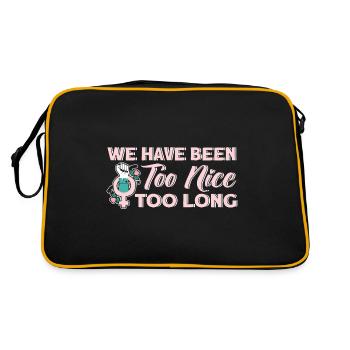 We've been too nice for too long Feministis - Retro Bag - black/gold - Back