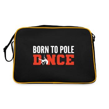 Né Pole Dance Dance Chorégraphe Cadeau - Sac Retro - noir/or - Dos