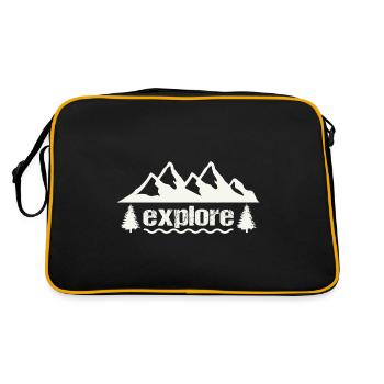explore - Retro Bag - black/gold - Back