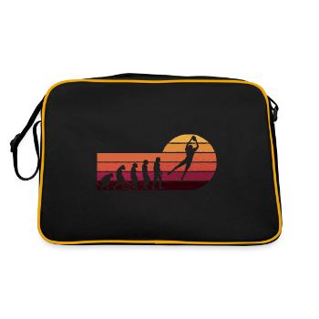 Rugby Ball Sport Player Retro Evolution Rugby Team - Sac Retro - noir/or - Dos