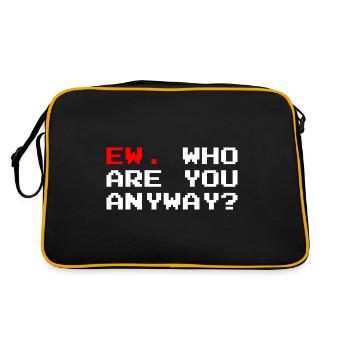 Ew qui es-tu de toute façon ew - Sac Retro - noir/or - Dos