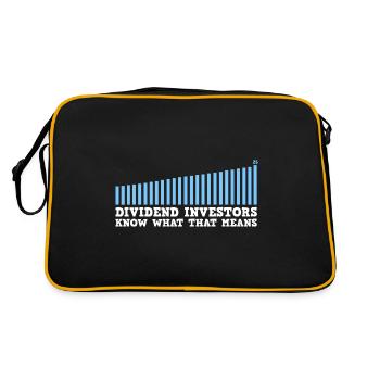 Les investisseurs en dividendes savent ce que cela signifie - Sac Retro - noir/or - Dos