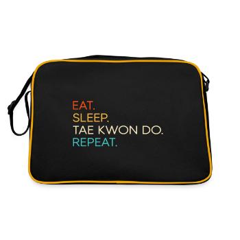 Martial Arts Taekwondo Martial Arts "tae kwon do" - Retro Bag - black/gold - Back