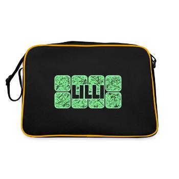 Prénom Lilli - Sac Retro - noir/or - Dos