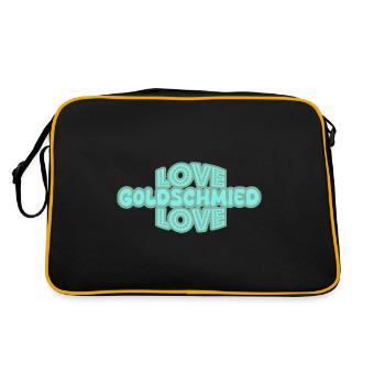 Goldsmith as a saying - Retro Bag - black/gold - Back