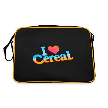 I Love Cereal 13 - Retro Bag - black/gold - Back