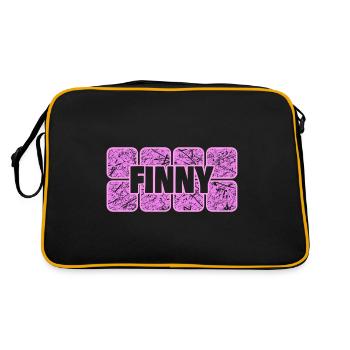 Finny - Retro Bag - black/gold - Back