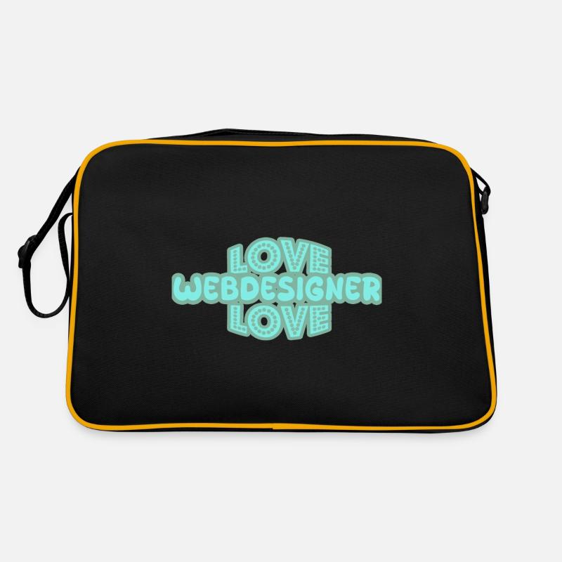 Webdesigner als Spruch Retro Tasche