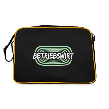 Work Business Economist - Retro Bag - black/gold - Back