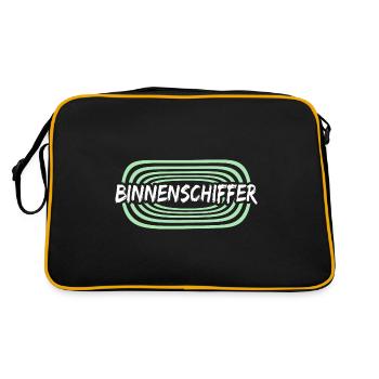 Work Inland waterway skipper - Retro Bag - black/gold - Back