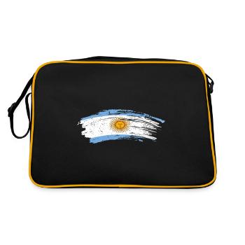 Argentinien - Retro Tasche - Schwarz/Gold - Hinten