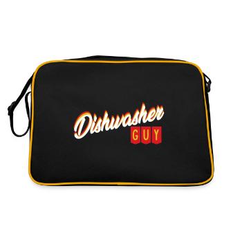 Lave-vaisselle homme lave-vaisselle Guy drôle Wasc - Sac Retro - noir/or - Dos