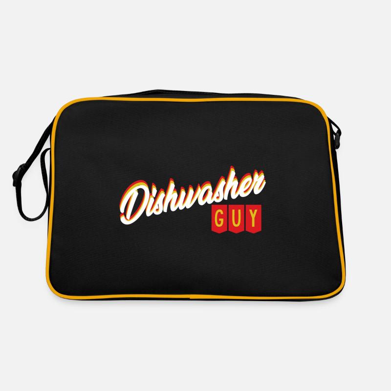 Dishwasher Man Dishwasher Guy Funny Wasc Retro Bag