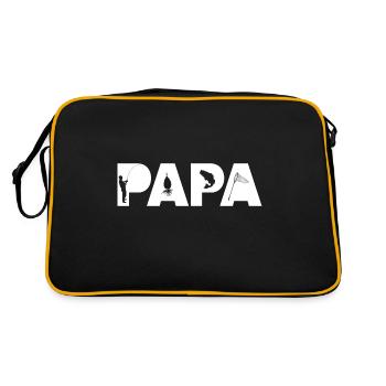 papa pêcheur - Sac Retro - noir/or - Dos