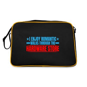 Enjoy Romantic Walks Through The Hardware Store13 - Retro Bag - black/gold - Back