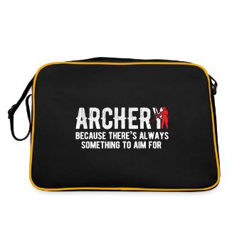 Bogenschießen Archery - Retro Tasche - Schwarz/Gold - Hinten