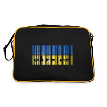 UKRAINE "support kiev" slava ukraini donbass - Retro Bag - black/gold - Back