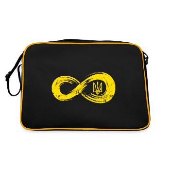 UKRAINE « pour toujours » slava ukrainien ukrainien - Sac Retro - noir/or - Dos