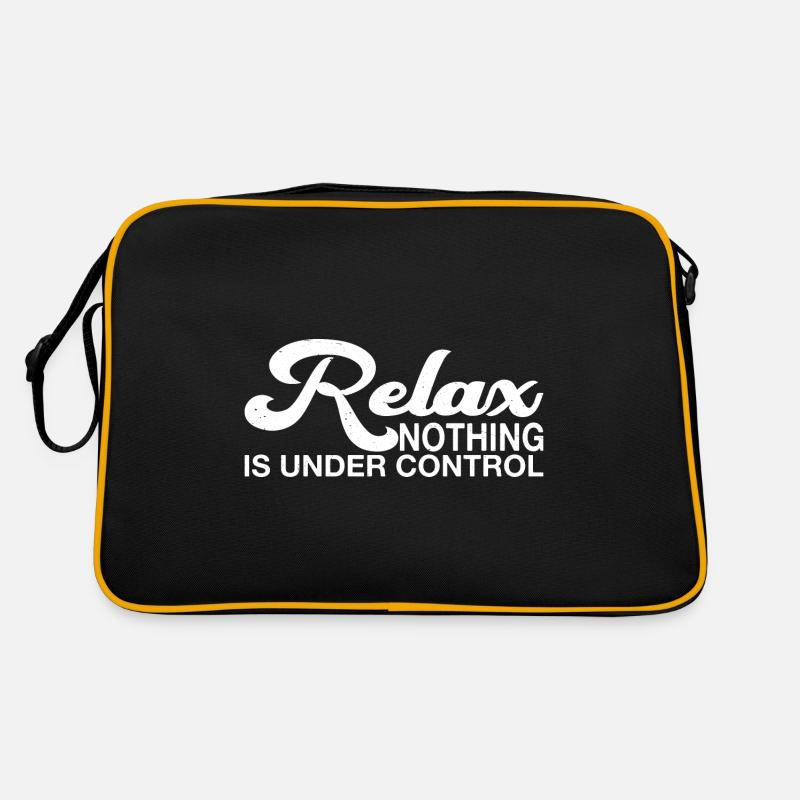 Relax, Nothing Is Under Control 31 - Retro Tasche - Schwarz/Gold