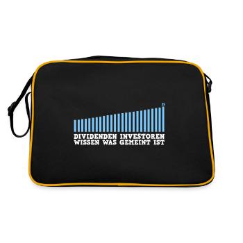 Les investisseurs en dividendes savent ce que cela signifie - Sac Retro - noir/or - Dos