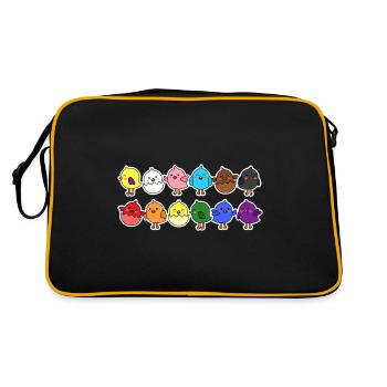 Pride Progress Flag Chick for Equality - Sac Retro - noir/or - Dos