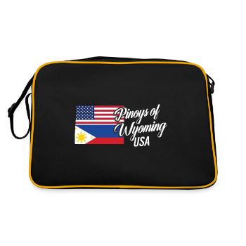 Philippins par Wyoming Design pour Proud Fil-Ams - Sac Retro - noir/or - Dos