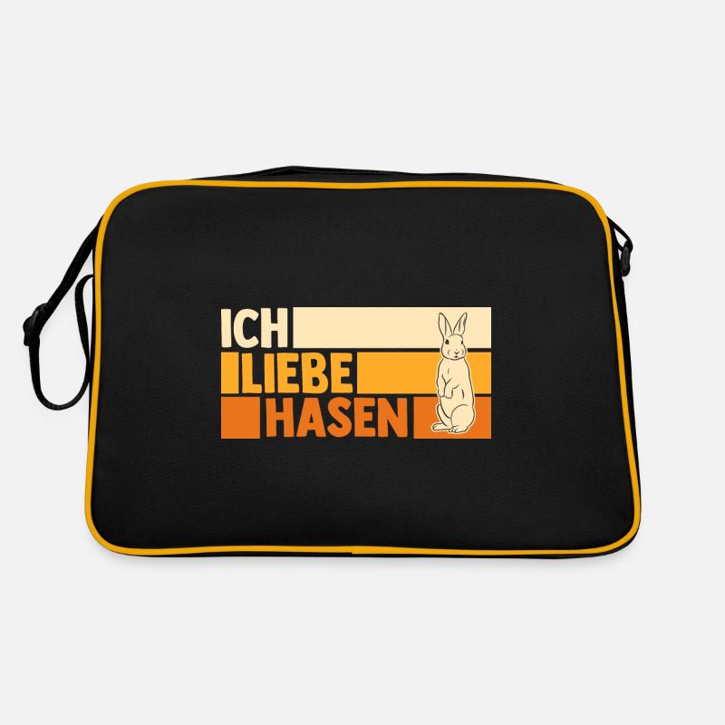 Kaninchen Hase Retro Tasche
