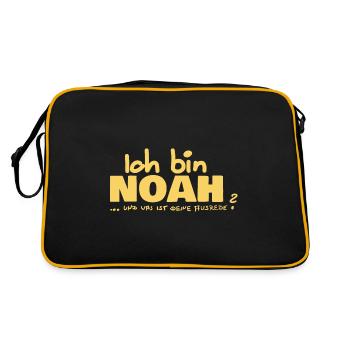 Noah - Retro Bag - black/gold - Back