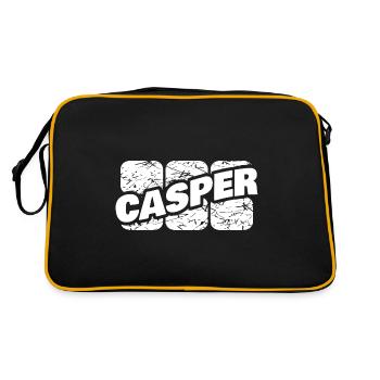 Casper - Retro Bag - black/gold - Back