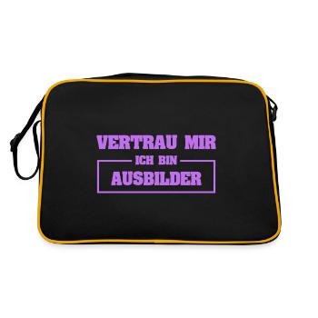 Funny instructor - Retro Bag - black/gold - Back