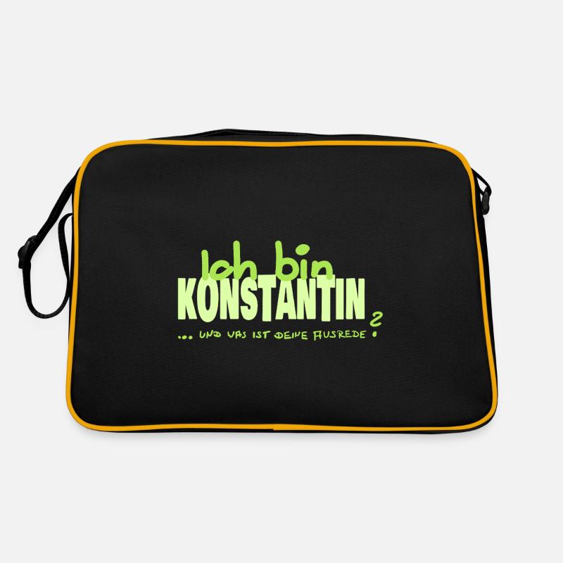 Konstantin Konstantin - Retro Tasche - Schwarz/Gold