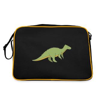 dinosaur - Retro Bag - black/gold - Back